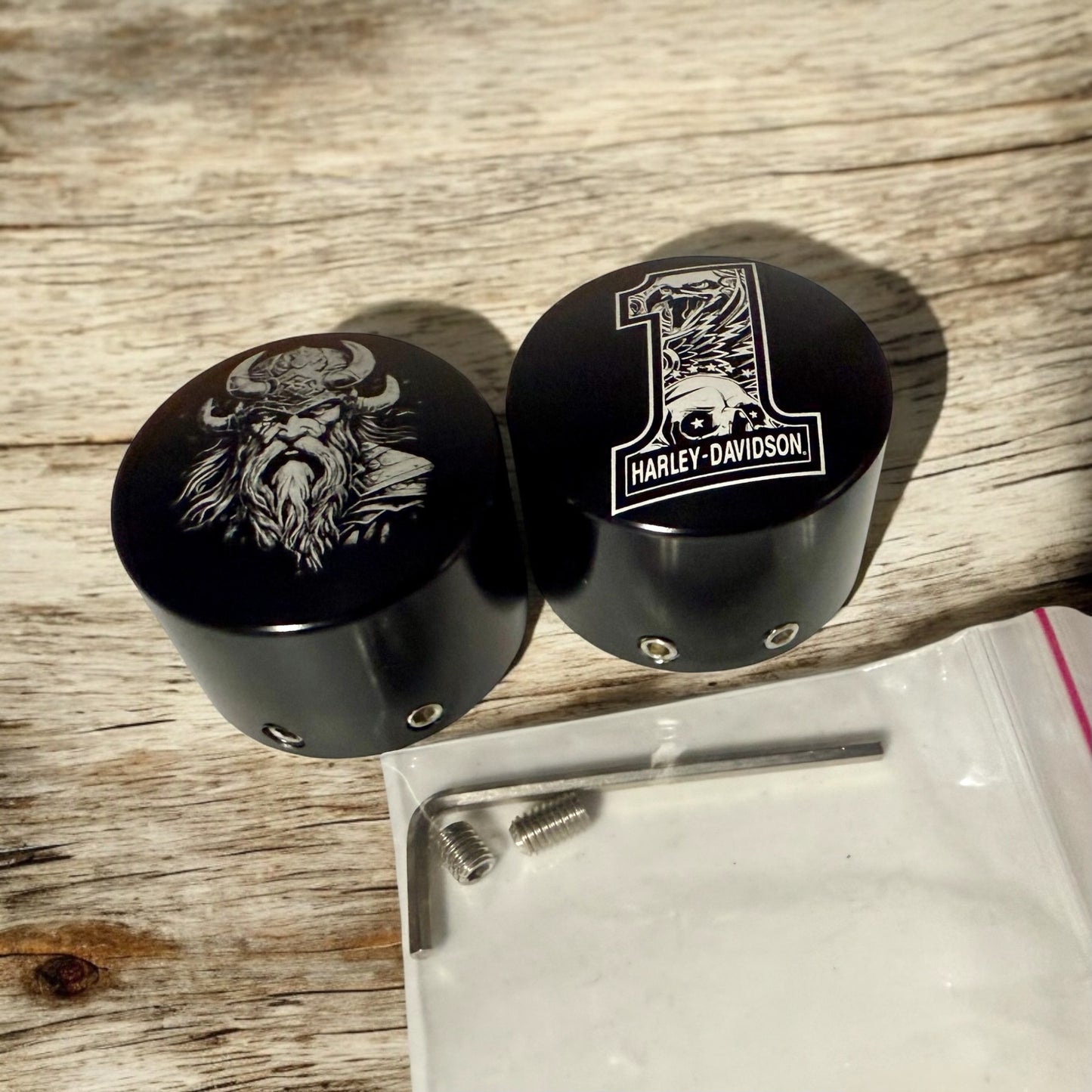 Harley Davidson Front Axle Nut Covers