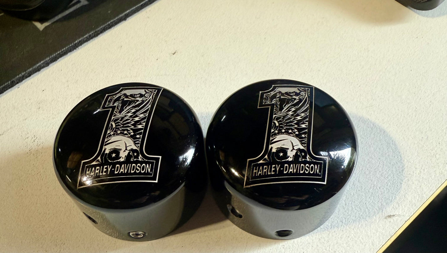 Harley Davidson Front Axle Nut Covers