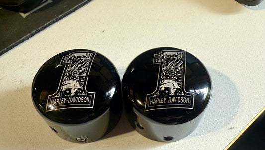 Harley Davidson Front Axle Nut Covers